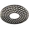 Ekena Millwork Fink Architectural Grde PVC Pierced Ceiling Medallion, Antiqued Warm Silver, 34"OD x 12 3/8"ID x 1"P CMPP34FFAWS - alternate 2